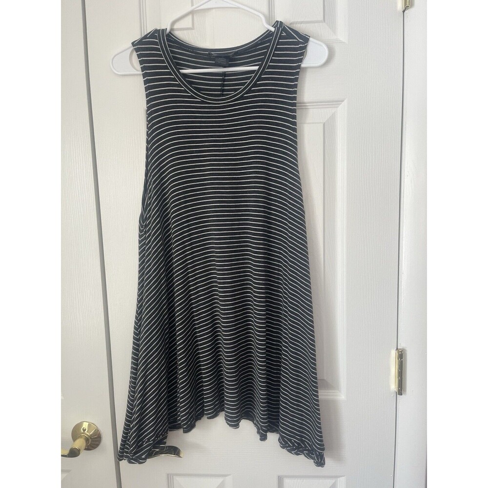 See You Monday Mini Tank Dress Striped Size Medium